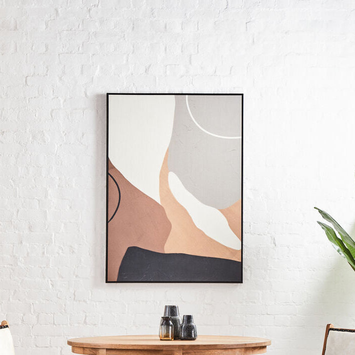 Neutral Abstract Canvas Wall Art | Astratto