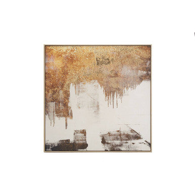 Abstract Gold Foil Wall Art | Astratto