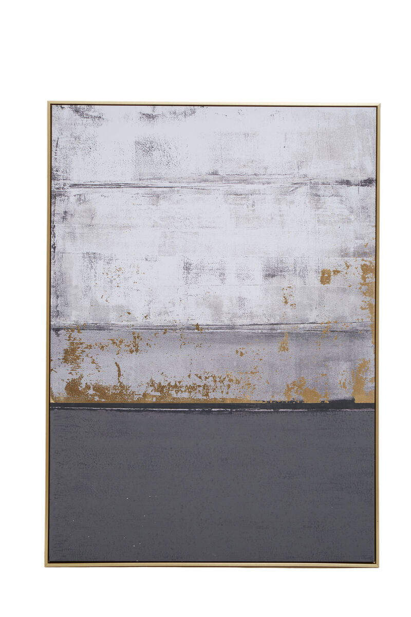 Grey and Gold Foil Wall Art | Astratto