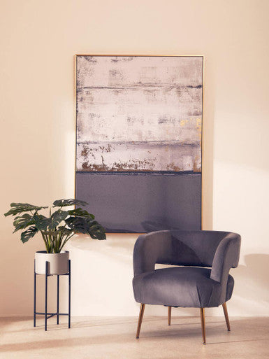 Grey and Gold Foil Wall Art | Astratto