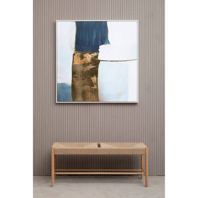 Blue and Gold Foil Wall Art | Astratto