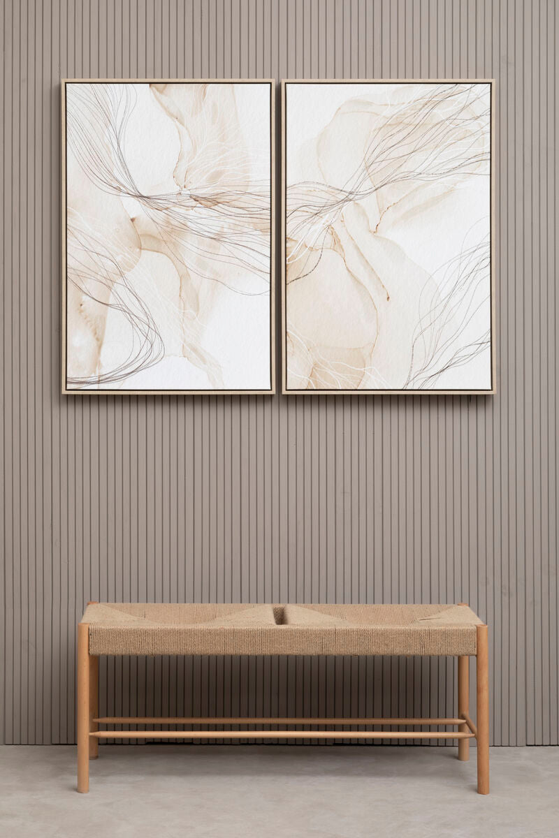 Set of Two Natural Abstract Wall Art | Astratto