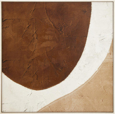 Brown and Natural Textured Wall Art | Astratto