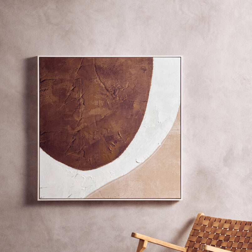 Brown and Natural Textured Wall Art | Astratto
