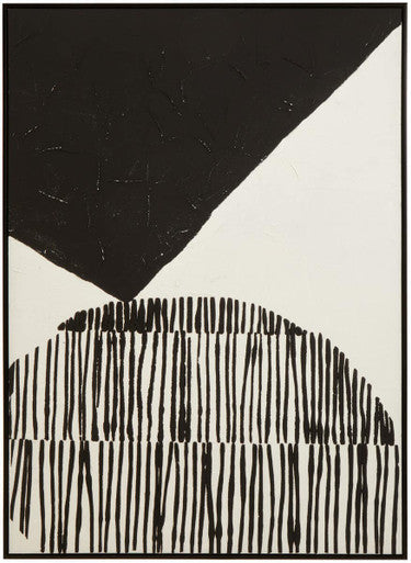 Black and White Abstract Hand Painted Wall Art | Astratto