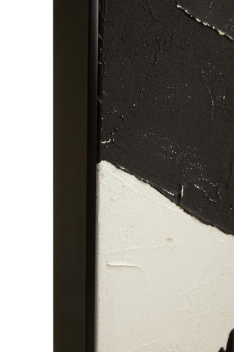 Black and White Abstract Hand Painted Wall Art | Astratto