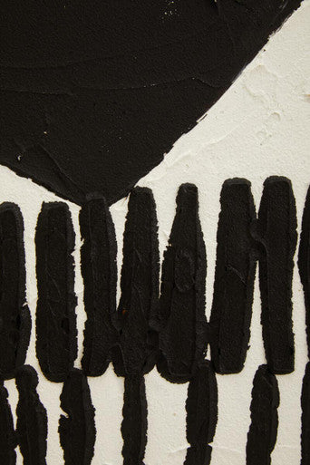 Black and White Abstract Hand Painted Wall Art | Astratto