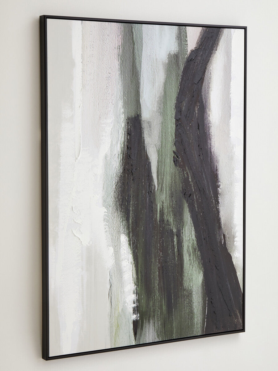 Green Multi Coloured Abstract Textured Wall Art | Astratto