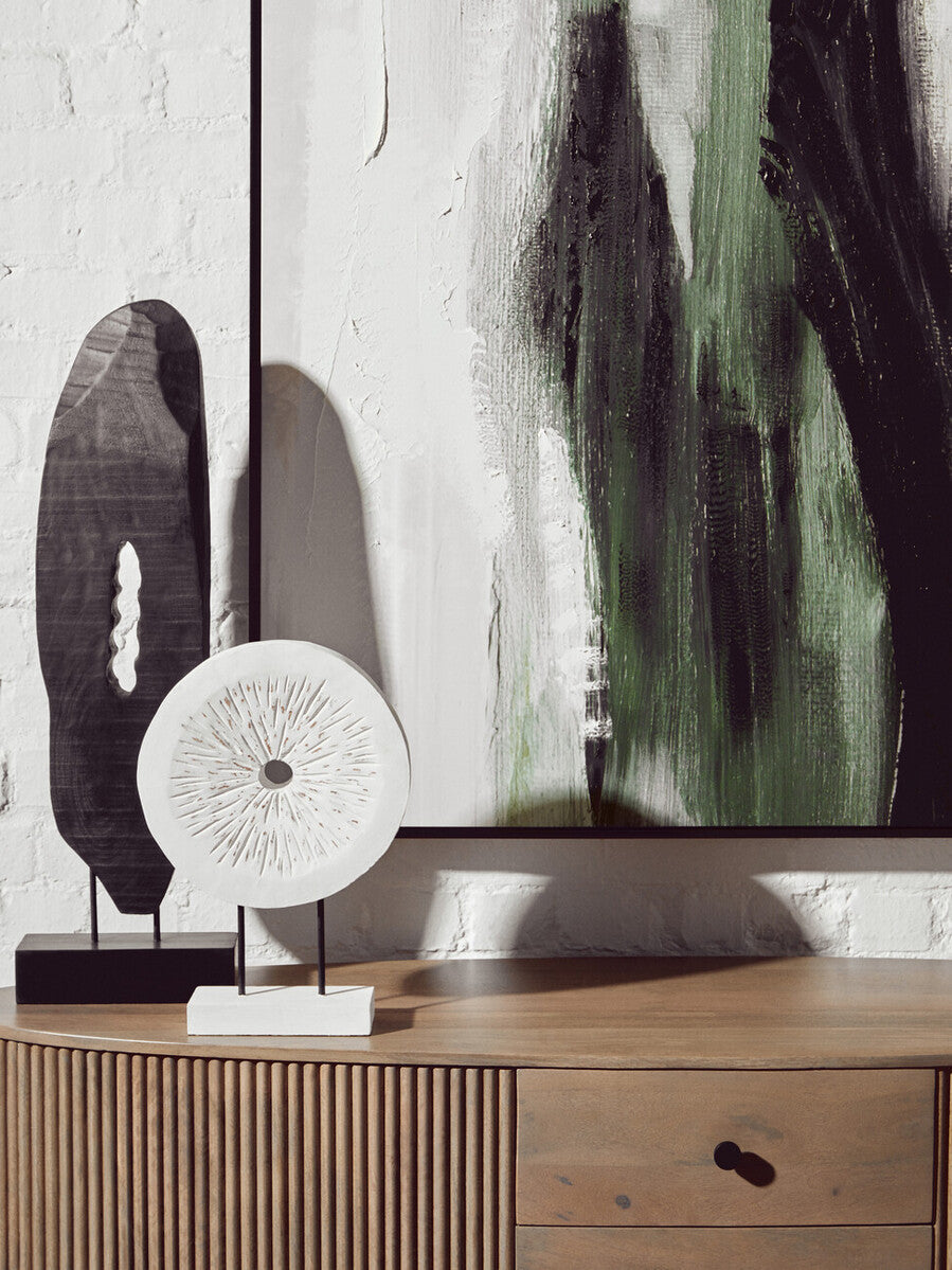 Green Multi Coloured Abstract Textured Wall Art | Astratto