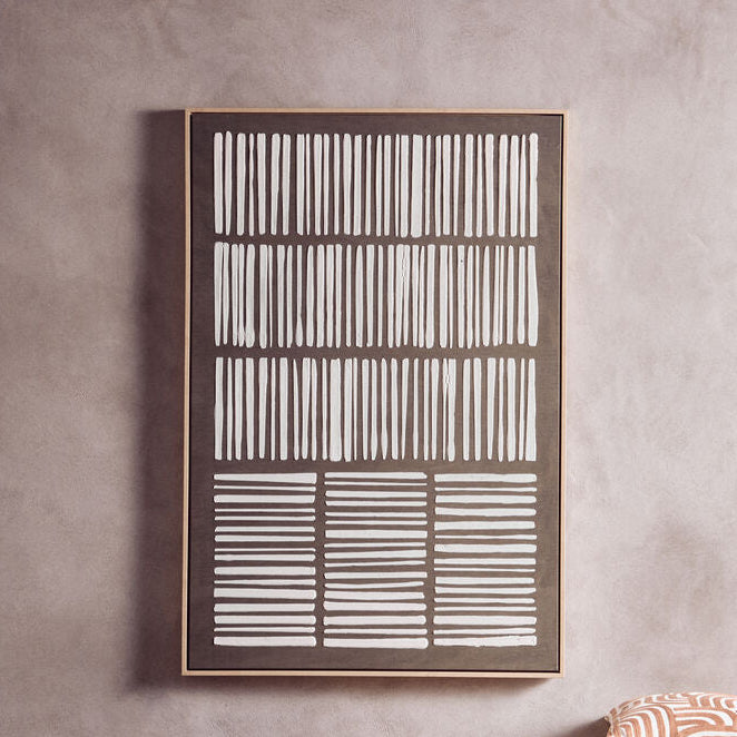 Green and Natural Textured Canvas Wall Art | Astratto