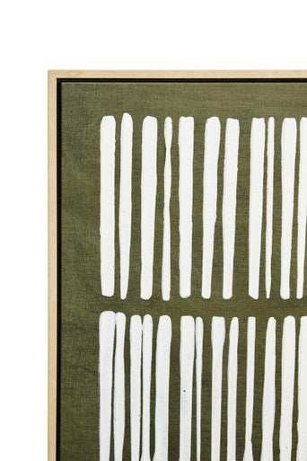Green and Natural Textured Canvas Wall Art | Astratto