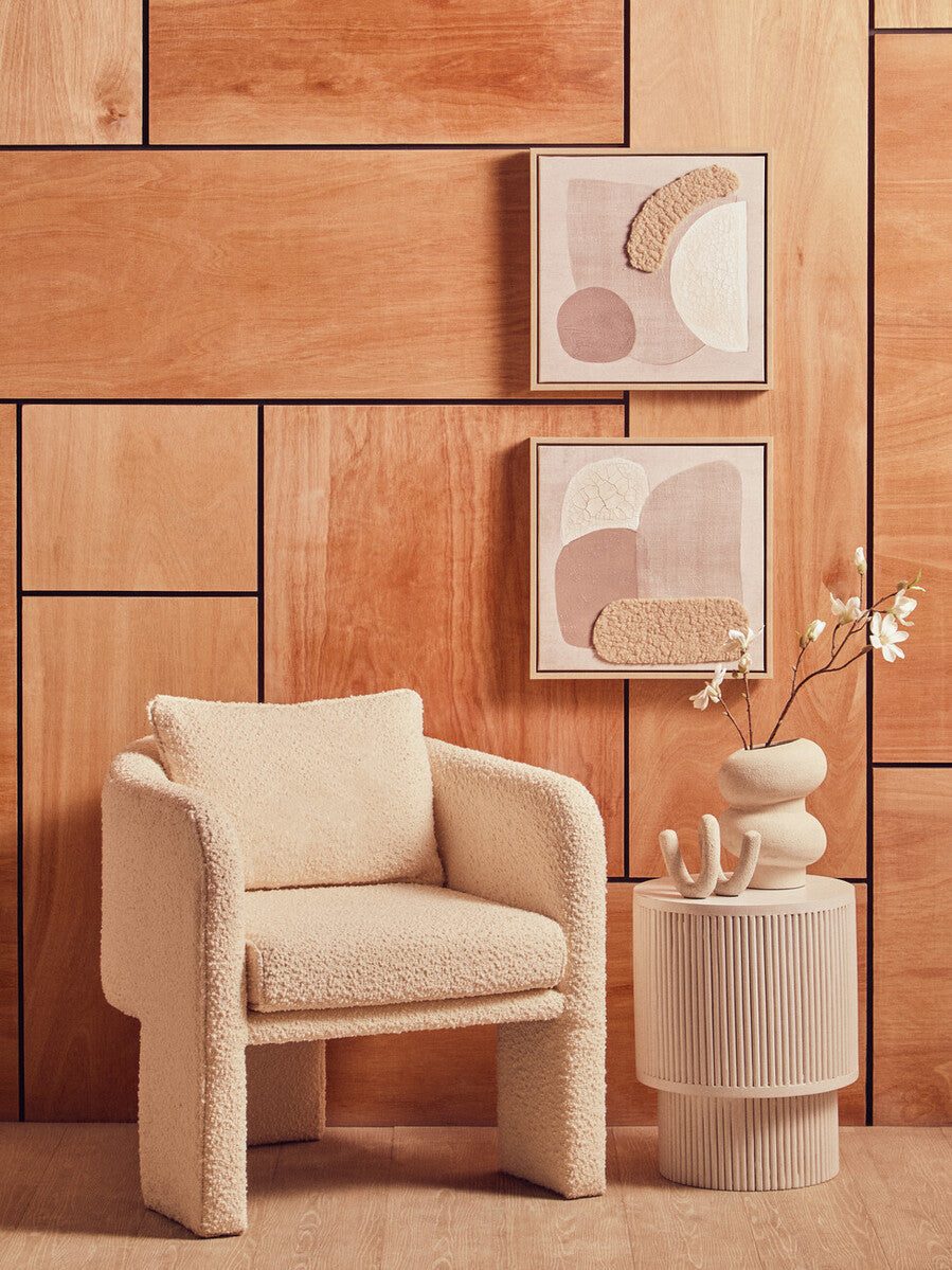 Set of 2 Natural Textured Wall Art | Astratto