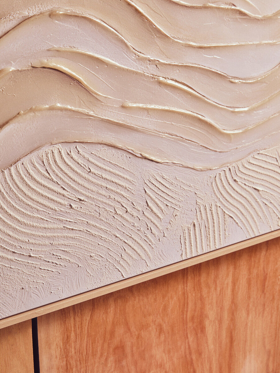 Cream Textured Wall Art | Astratto