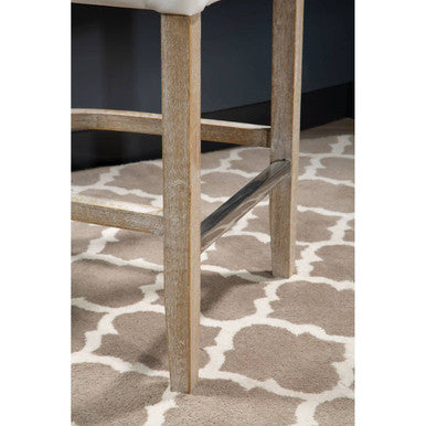 Kensington Townhouse White Leather Effect Bar Chair