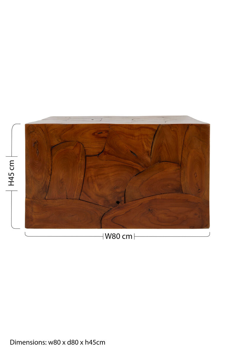 Surak Teak Wood Square Coffee Table