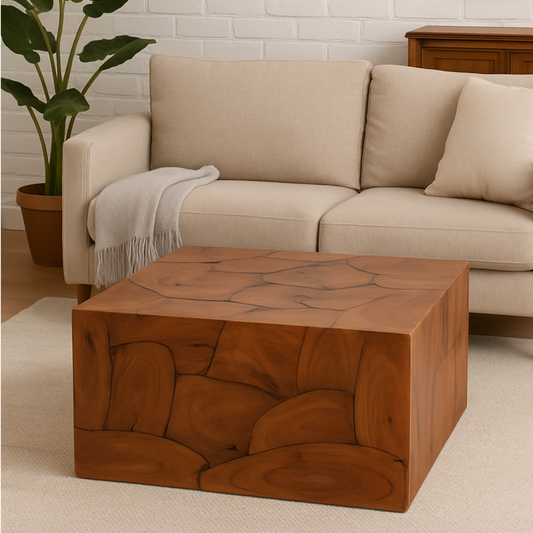 Wood Square Coffee Table