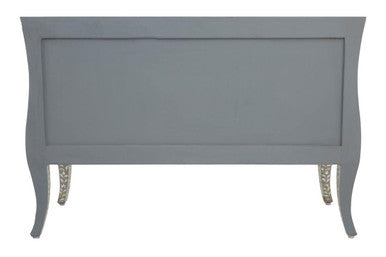 Fusion Grey and White Mother of Pearl Inlay 2 Drawer Chest