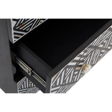 Fusion Mother of Pearl and Mango Wood 3 Drawer Chest