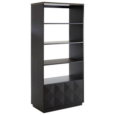 Diamond Oak Veneer Shelf Unit