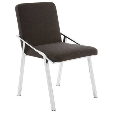 Piermount Black Fabric Dining Chair