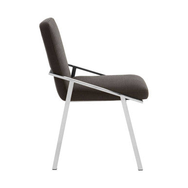 Piermount Black Fabric Dining Chair