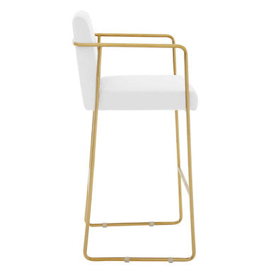 Piermount Mink Velvet Bar Stool