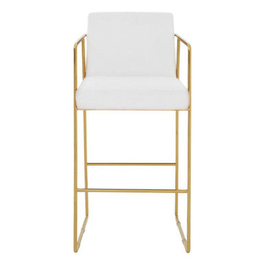 Piermount Mink Velvet Bar Stool