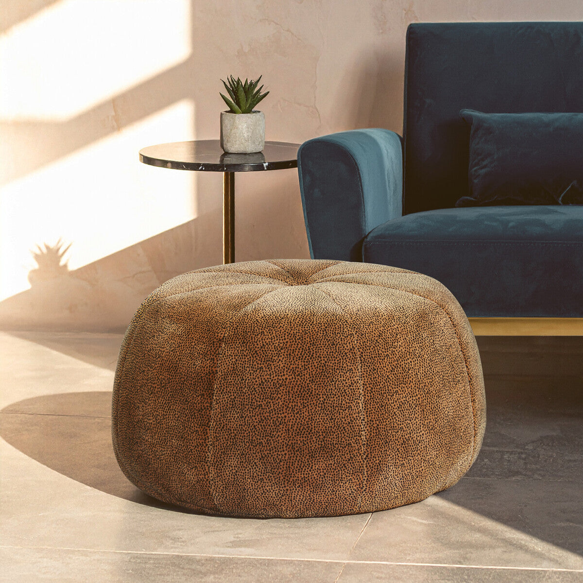 Leopard Print Pouffe | Manhattan