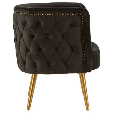 Manhattan Black Fabric Tub Chair