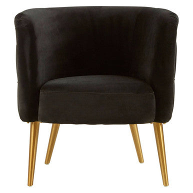 Manhattan Black Fabric Tub Chair