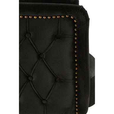 Manhattan Black Fabric Tub Chair