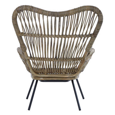 Manado Grey Kubu Natural Rattan Chair