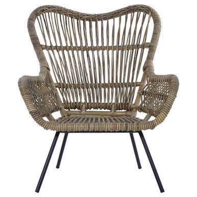 Manado Grey Kubu Natural Rattan Chair