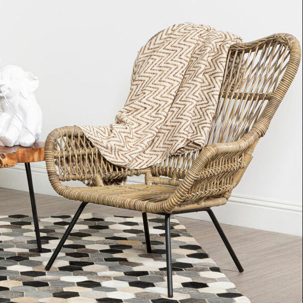 Manado Grey Kubu Natural Rattan Chair