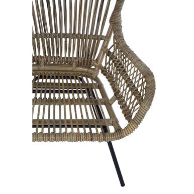 Manado Grey Kubu Natural Rattan Chair