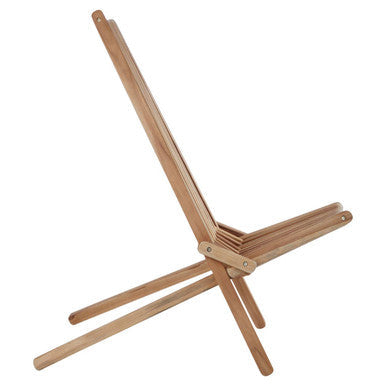 Manado Natural Teak Wood High Back Lounge Chair