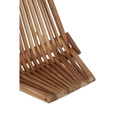 Manado Natural Teak Wood High Back Lounge Chair