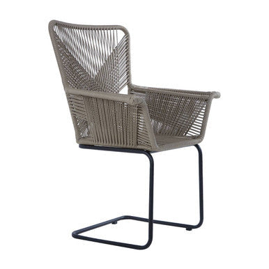 Manado Grey Rattan Effect Woven Chair