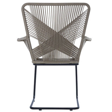 Manado Grey Rattan Effect Woven Chair