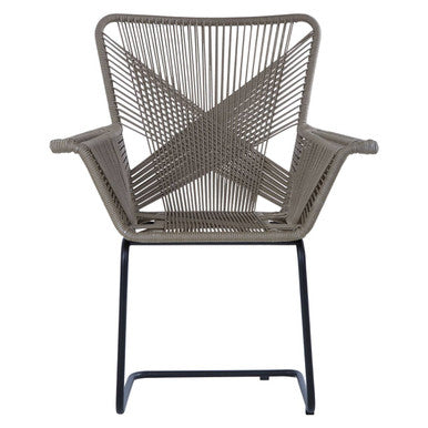 Manado Grey Rattan Effect Woven Chair