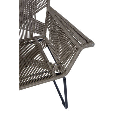Manado Grey Rattan Effect Woven Chair