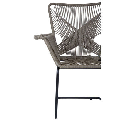 Manado Grey Rattan Effect Woven Chair