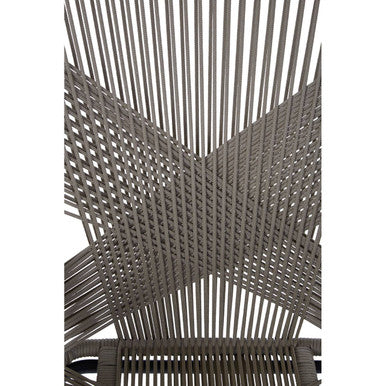 Manado Grey Rattan Effect Woven Chair