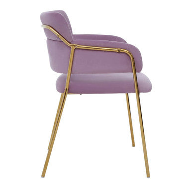 Pink Velvet Dining Chair | Tamzin