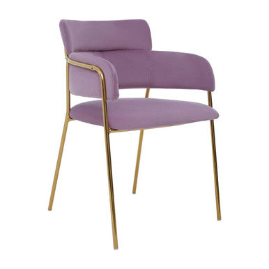 Pink Velvet Dining Chair | Tamzin