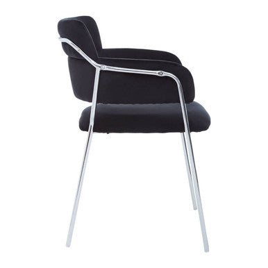 Black Velvet Dining Chair | Tamzin