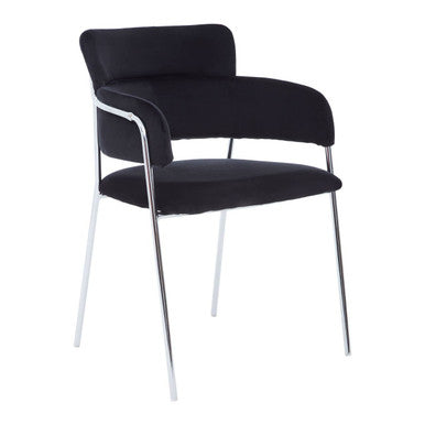 Black Velvet Dining Chair | Tamzin