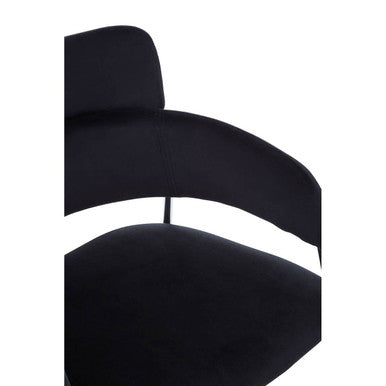 Black Velvet Dining Chair | Tamzin