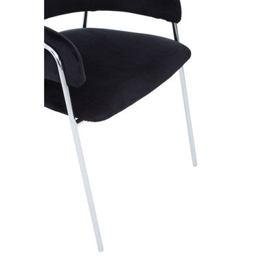 Black Velvet Dining Chair | Tamzin