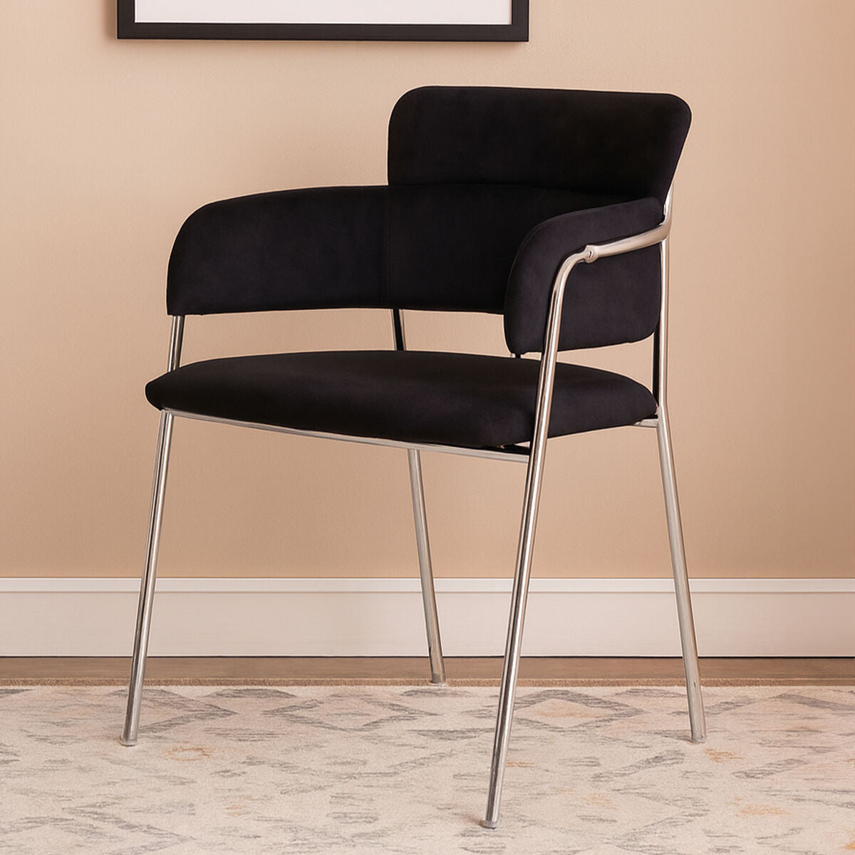 Black Velvet Dining Chair | Tamzin